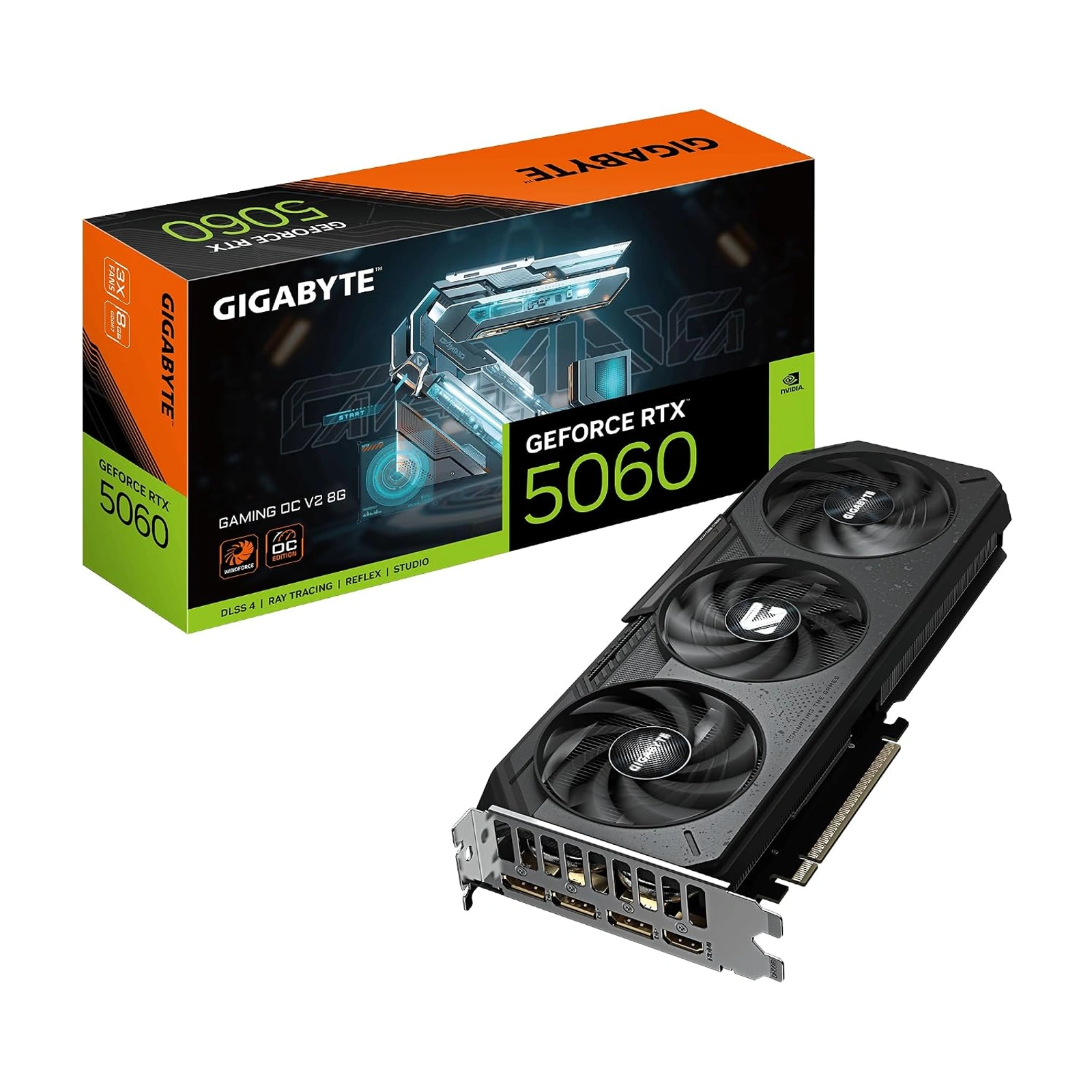Tarjeta de video Gigabyte RTX 5060 8GB Gaming OC V2