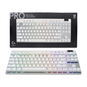 Teclado mecánico inalámbrico Logitech G Pro X TKL Lightspeed RGB blanco