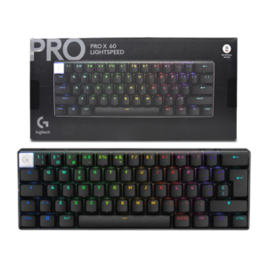 Teclado óptico inalámbrico Logitech G Pro X 60 Lightspeed RGB negro