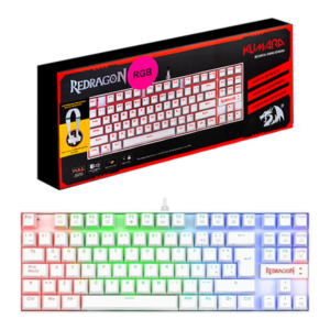 Teclado mecánico Redragon K552 Kumara RGB Red Switch blanco