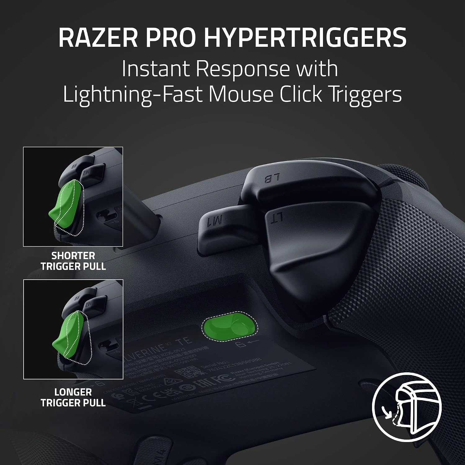 Razer Wolverine V3 Tournament Edition Wired Xbox Gaming Controller, Black - imagen 5