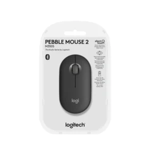 Mouse Logitech M350S Pebble 2 Bluetooth grafito con su empaque