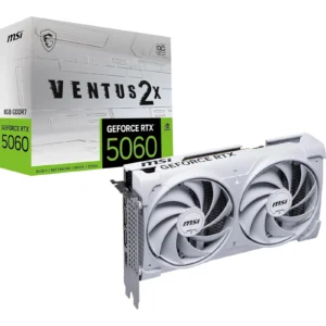 Tarjeta de video MSI RTX 5060 Ventus 2X 8Gb OC blanca