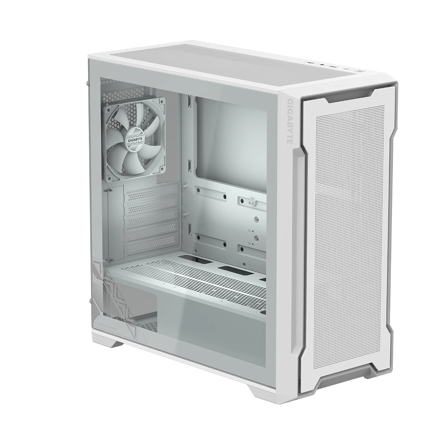 Gabinete Gigabyte C102 Glass ICE Micro ATX 2 Fans Blanco - imagen 4