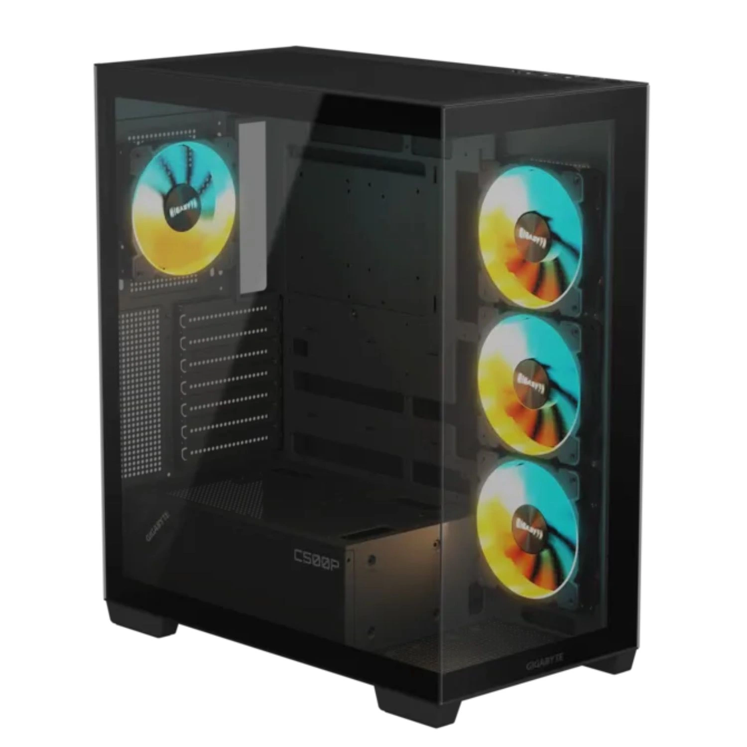 Gabinete Gigabyte C500 Panoramic Stealth ARGB 4 Fans - imagen 3