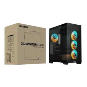 Gabinete Gigabyte C500 Panoramic Stealth ARGB 4 Fans