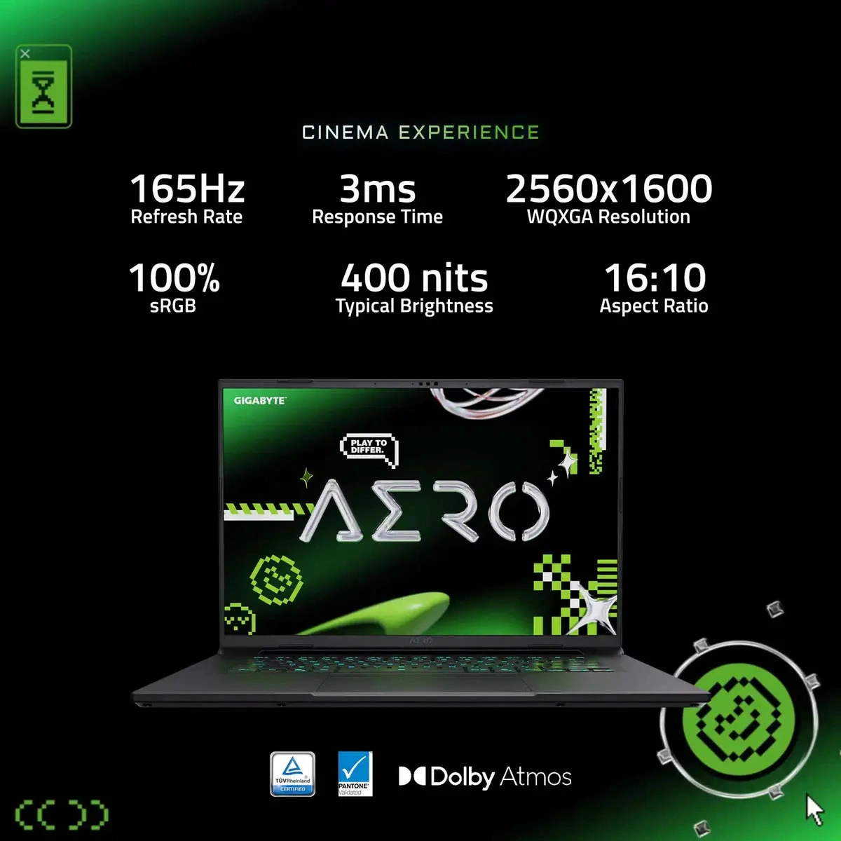 Notebook Gamer Gigabyte Aero X16 Ryzen AI 7 350 16GB 1TB SSD 16" QHD+ 165Hz RTX 5060 - imagen 6