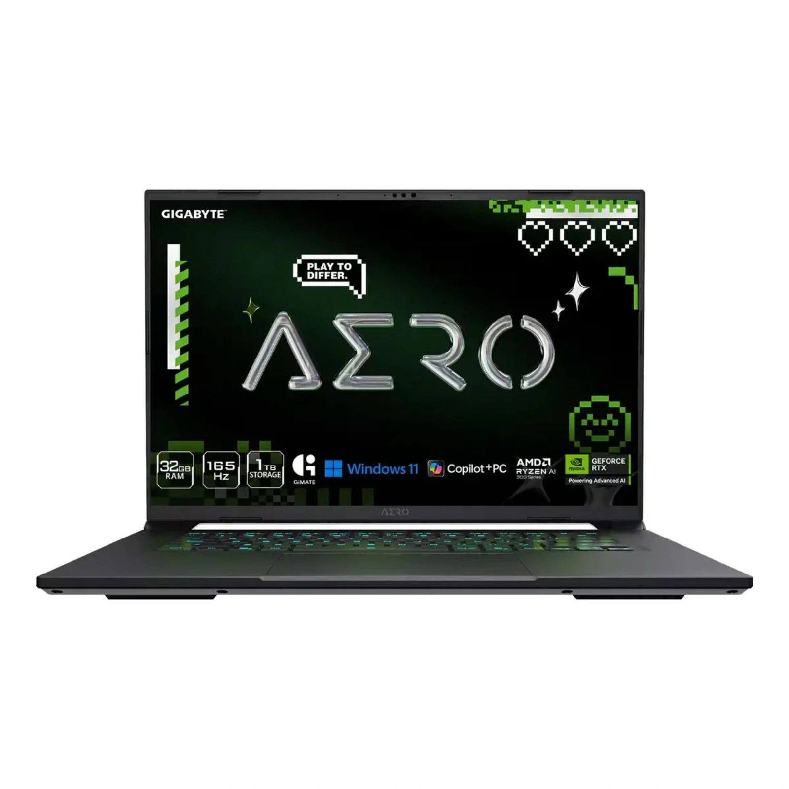Notebook Gamer Gigabyte Aero X16 Ryzen AI 7 350 16GB 1TB SSD 16" QHD+ 165Hz RTX 5060