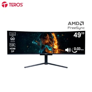 Monitor Teros TE-4921G 49" DQHD 144Hz QD-OLED 0.03ms curvo