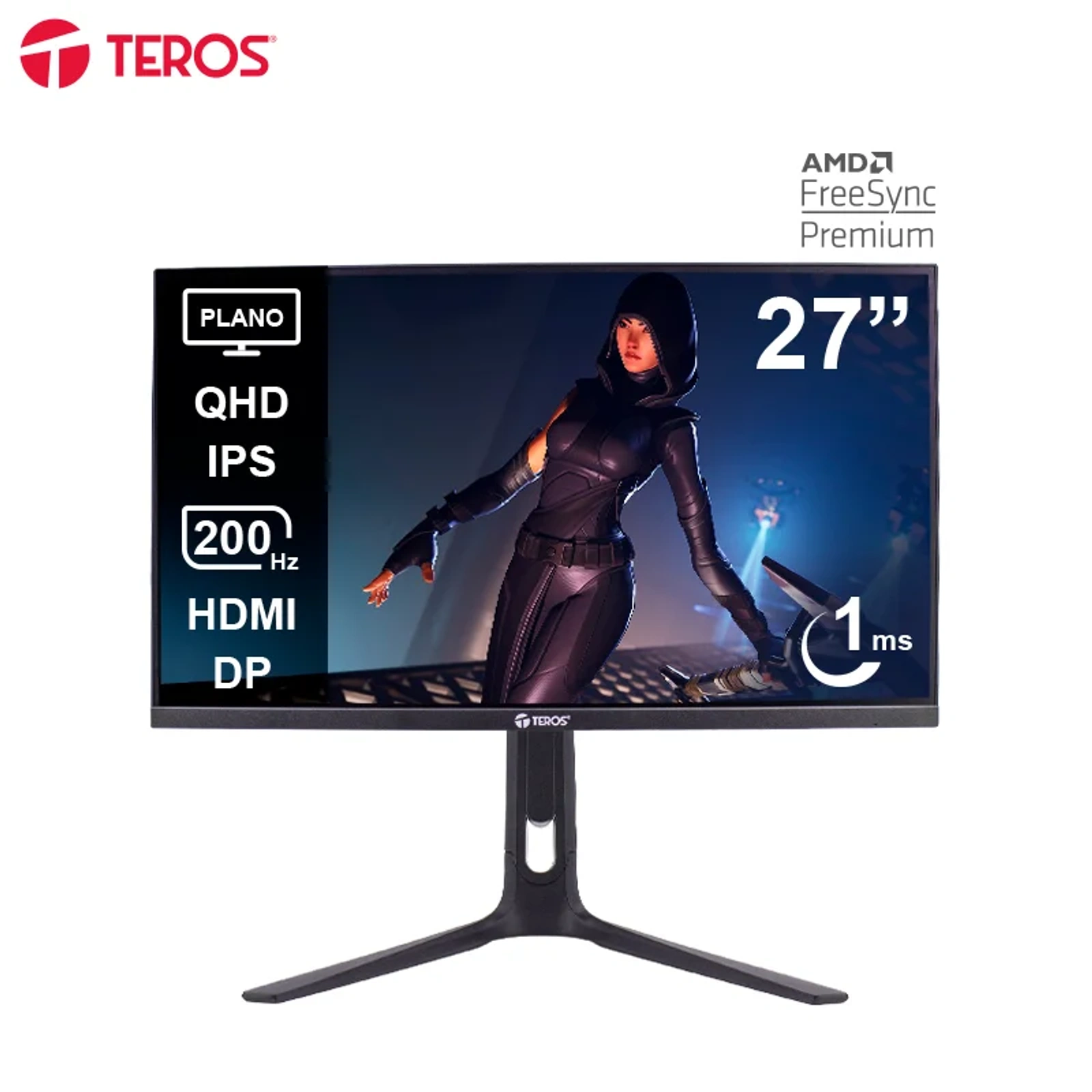 Monitor Teros TE-2754G 27" 1440p 200Hz IPS 1ms