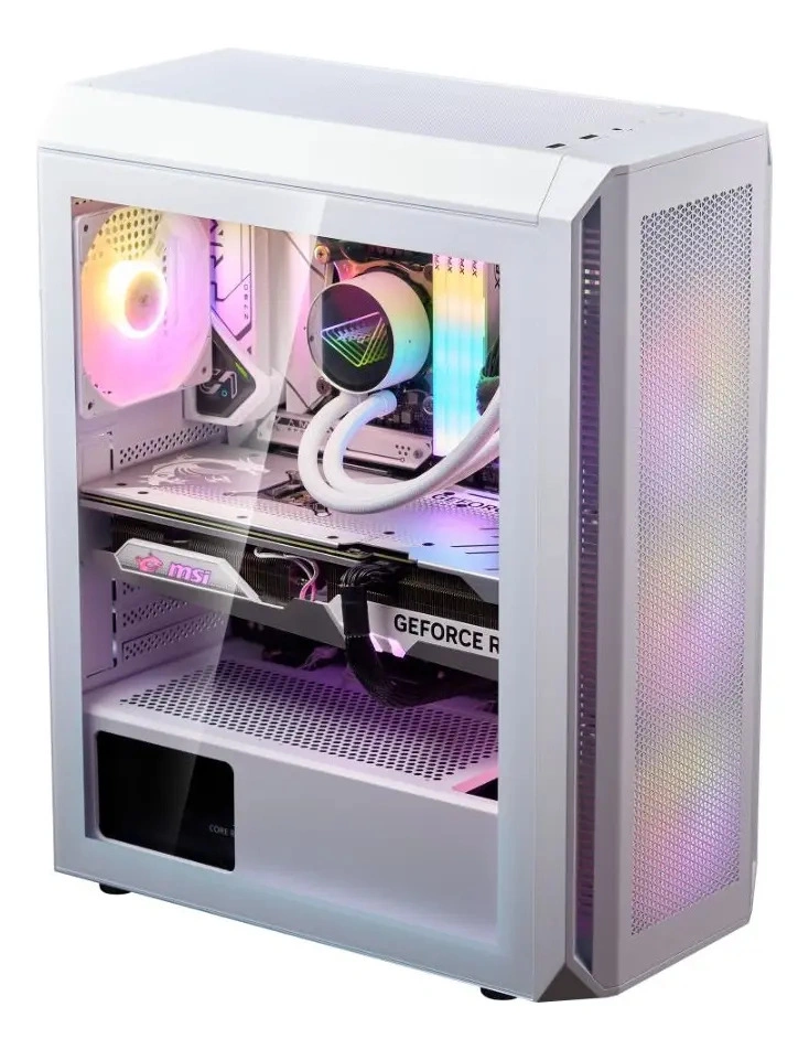 Gabinete XPG Valor Air Plus ARGB Mid Tower 4 Fans Blanco - imagen 4