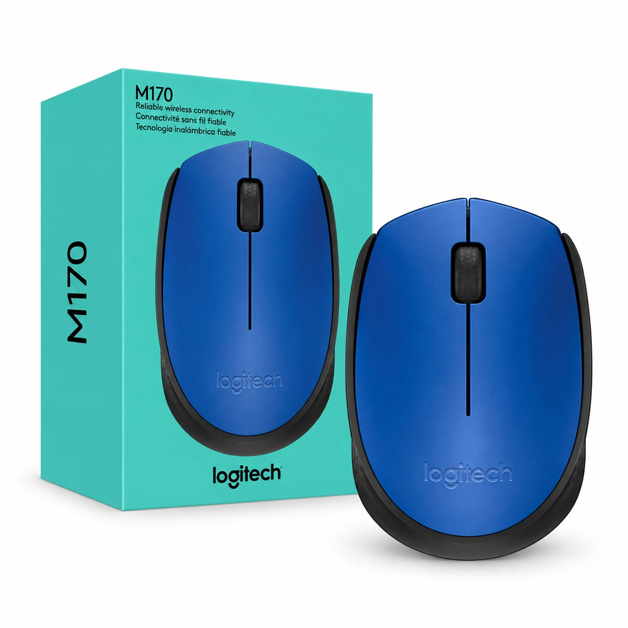 LOGITECH 910-004638/4800 MOUSE M170 BLUE INALAMBRICO con su caja