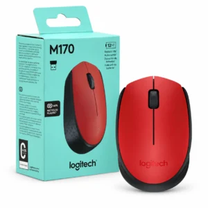 LOGITECH 910-004639/4941 MOUSE M170 RED INALAMBRICO con su caja