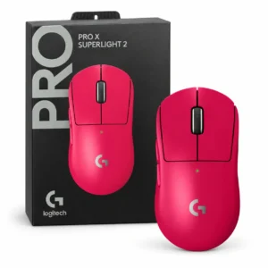 Mouse LOGITECH PRO X Superlight 2 GAMING Magenta con su caja