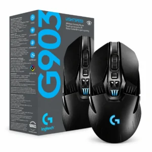 LOGITECH 910-005671 MOUSE G903 GAMING HERO LIGHTSPEED INAL con su caja