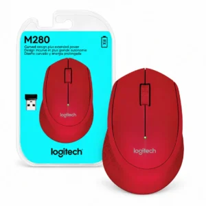 LOGITECH 910-004286 MOUSE M280 ROJO INALAMBRICO con su caja
