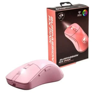 Mouse Cougar Surpassion Rx Wireless Pink con su caja