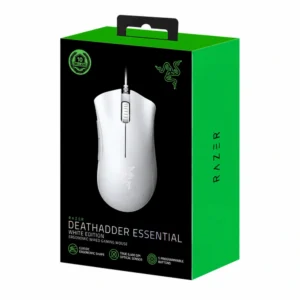 Mouse Razer DeathAdder Essential blanco con su empaque