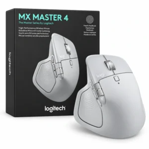 Mouse inalámbrico Logitech MX Master 4 blanco con su empaque