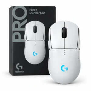 Mouse inalámbrico Logitech G Pro 2 Lightspeed blanco con su empaque