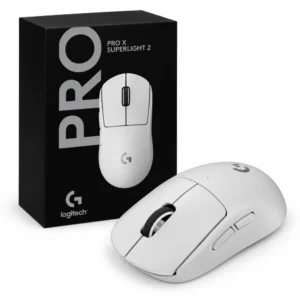 Mouse inalámbrico Logitech G Pro X Superlight 2 Lightspeed blanco con su empaque
