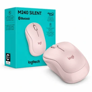 Mouse inalámbrico Logitech M240 Silent Bluetooth rosa con su empaque