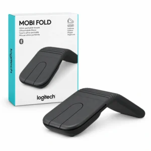 Mouse inalámbrico Logitech Mobi Fold Bluetooth grafito con su empaque