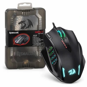 Mouse Redragon M908 Impact RGB con su empaque