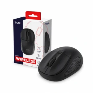 Mouse inalámbrico Trust Primo negro mate 24794 con su empaque