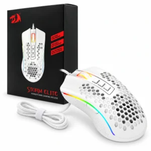 Mouse Redragon M988 Storm Elite RGB blanco con su empaque