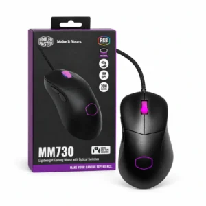 Mouse Cooler Master MM730 negro mate con su empaque