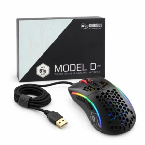 Mouse Glorious Model D- RGB con su empaque