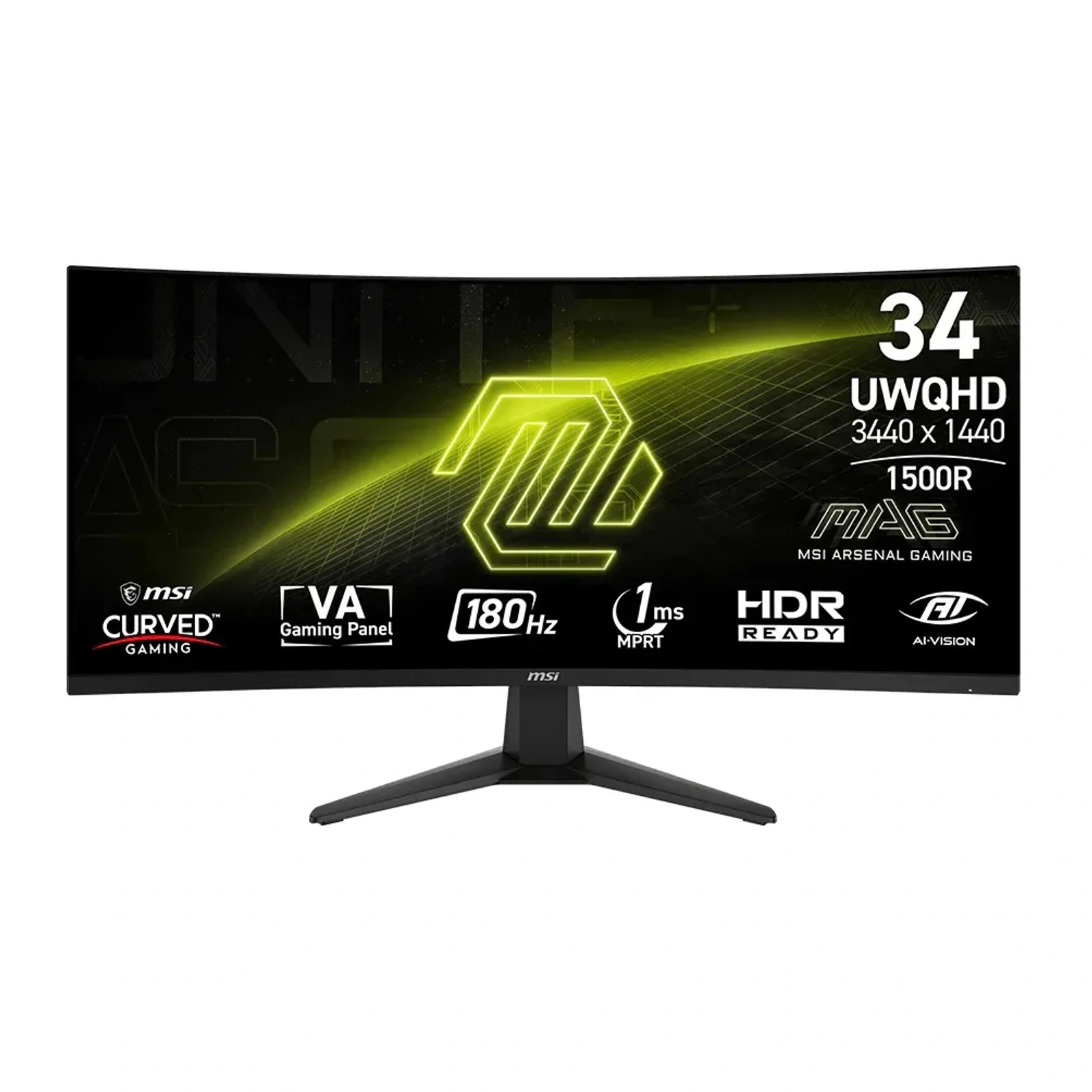 Monitor MSI MAG 346CQDF E20 34" UWQHD 200Hz VA 0.5ms curvo