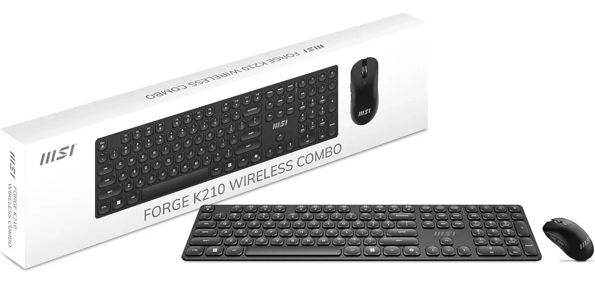 Combo MSI Teclado y Mouse Inalambrico Recargable Espanol - imagen 4