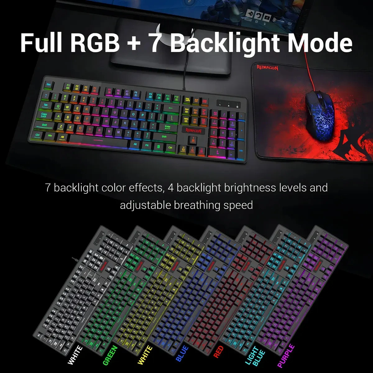 Teclado Redragon K509 Dyaus Espanol - imagen 2