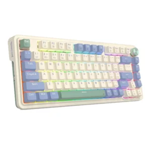Teclado Mecanico Redragon K673 Ucal Pro RGB crema/violeta/verde
