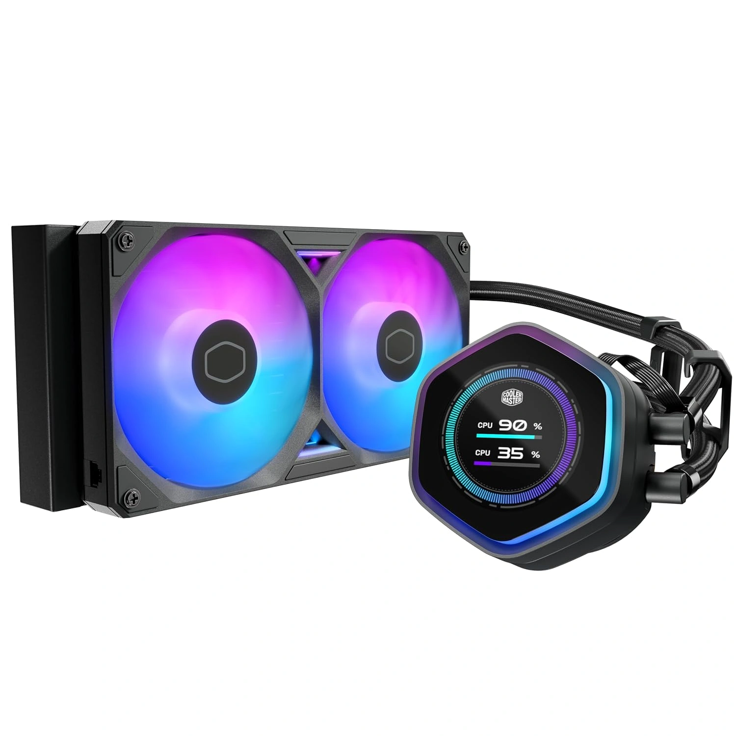 Water Cooling Cooler Master MasterLiquid 240 Atmos II LCD 240mm ARGB - imagen 2