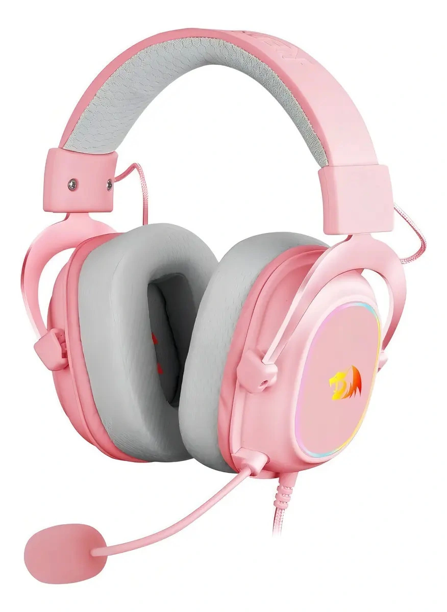 Auricular Redragon H510 Zeus X RGB rosa - imagen 2