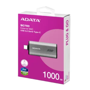 Disco externo SSD ADATA SC750 1Tb USB-C 3.2