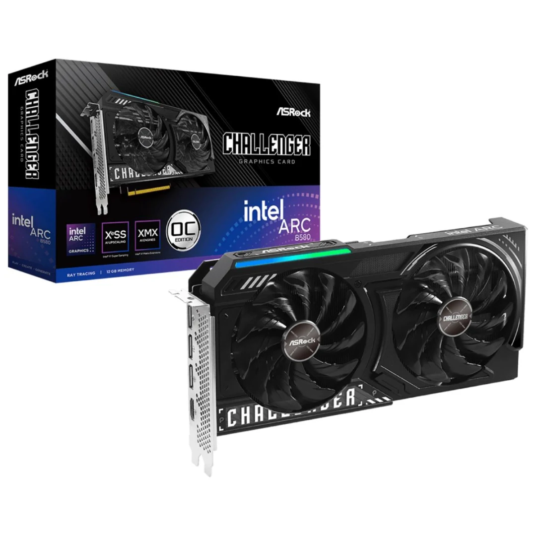 Tarjeta de video ASRock Intel Arc B580 12GB Challenger OC