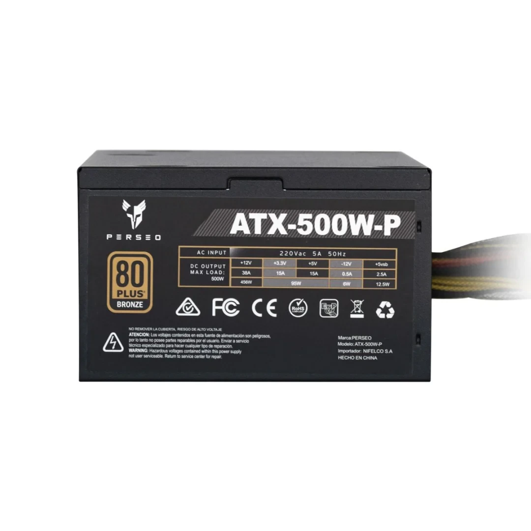 Fuente Perseo ATX500W-P 500W 80 Plus Bronze - imagen 3
