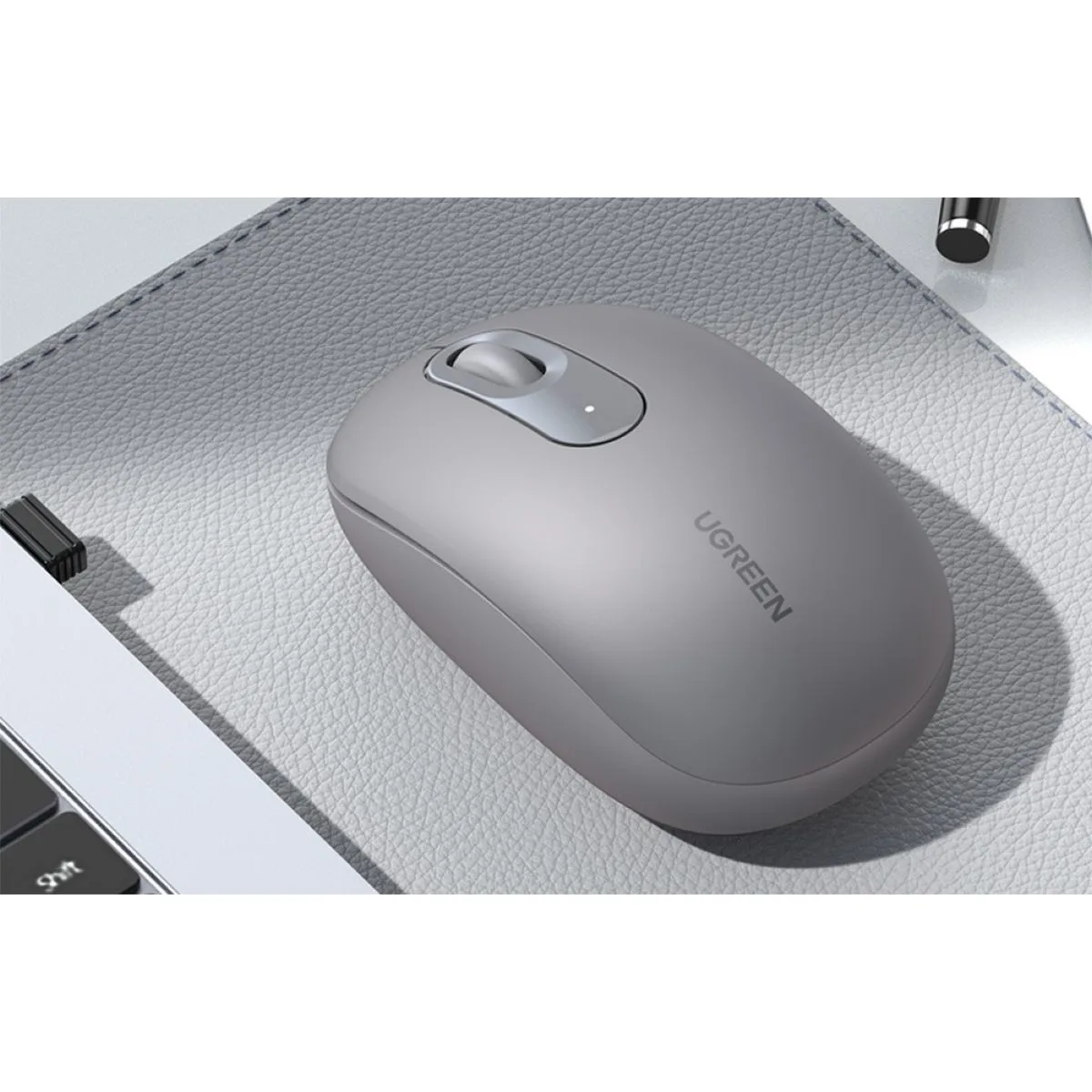 Mouse Inalambrico UGREEN 2.4GHz 2400 DPI gris - imagen 3