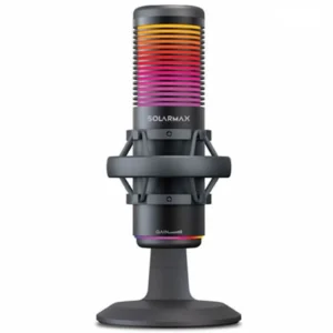 Microfono Solarmax LSM98B USB-C RGB cardioide y omnidireccional