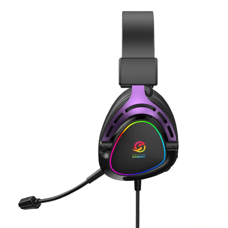 Auricular gamer Solarmax GHS59V RGB violeta - imagen 4