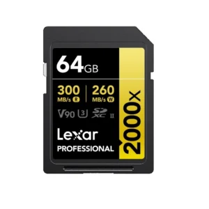 Memoria SDXC Lexar Professional 2000x 64GB UHS-II Gold Series