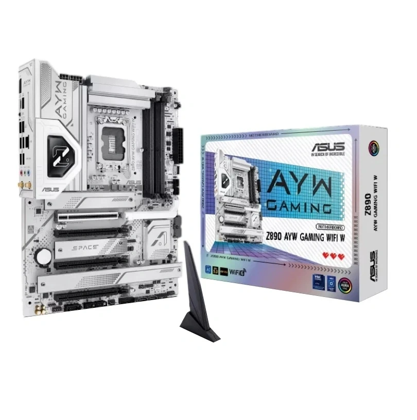 Motherboard ASUS Z890 AYW Gaming WiFi W DDR5 LGA1851 blanca - imagen 2