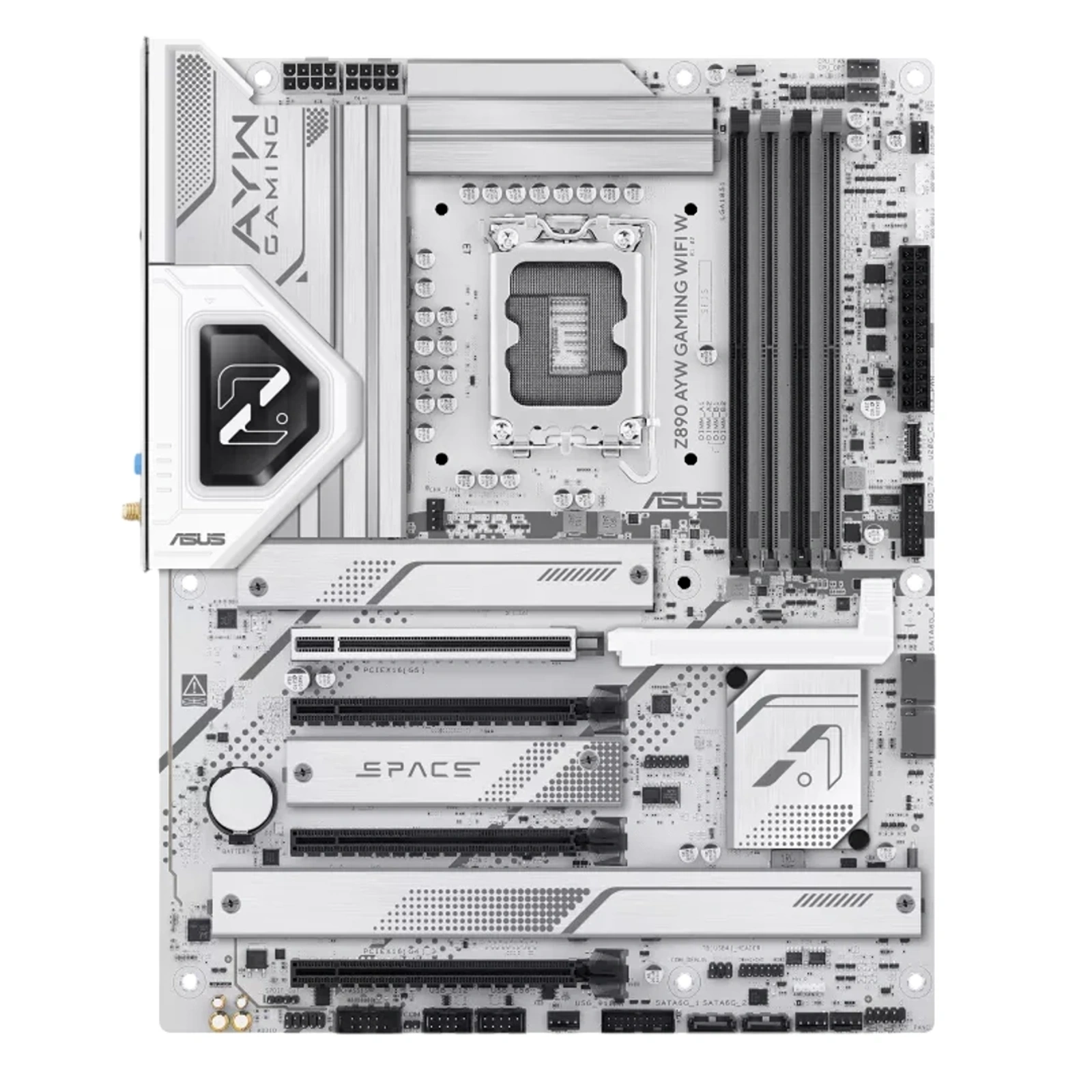 Motherboard ASUS Z890 AYW Gaming WiFi W DDR5 LGA1851 blanca