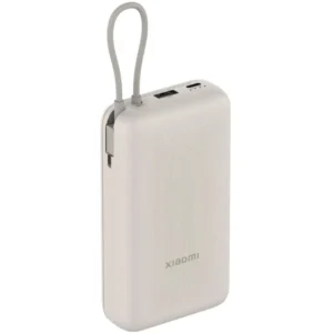 Powerbank Xiaomi 20000mAh 33W con cable integrado beige