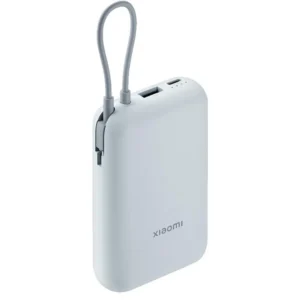Powerbank Xiaomi 10000mAh 22.5W con cable integrado azul claro