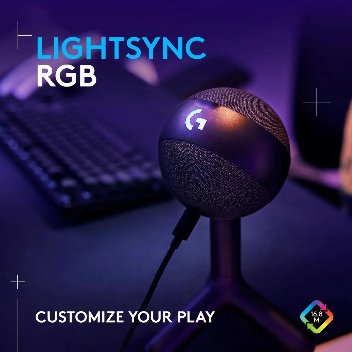 Micrófono Logitech G Yeti Orb USB RGB - imagen 3